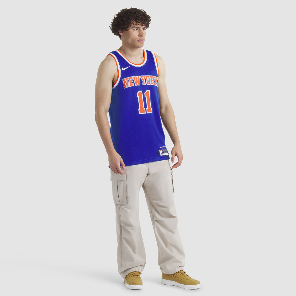 New York Knicks Jalen Brunson Nike Replica Icon Swingman Jersey - Unisex
