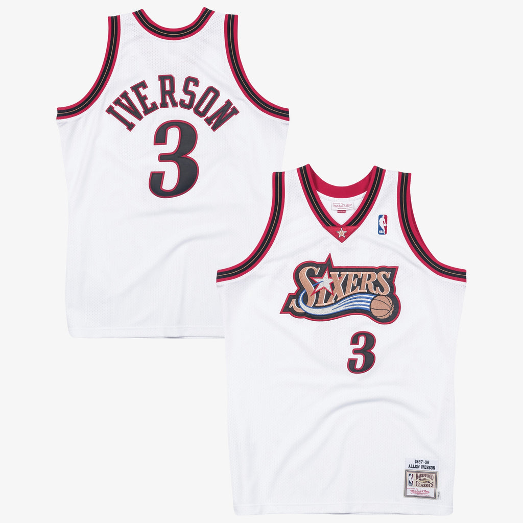 Philadelphia 76ers Allen Iverson Mitchell & Ness 1997 Authentic Jersey - White