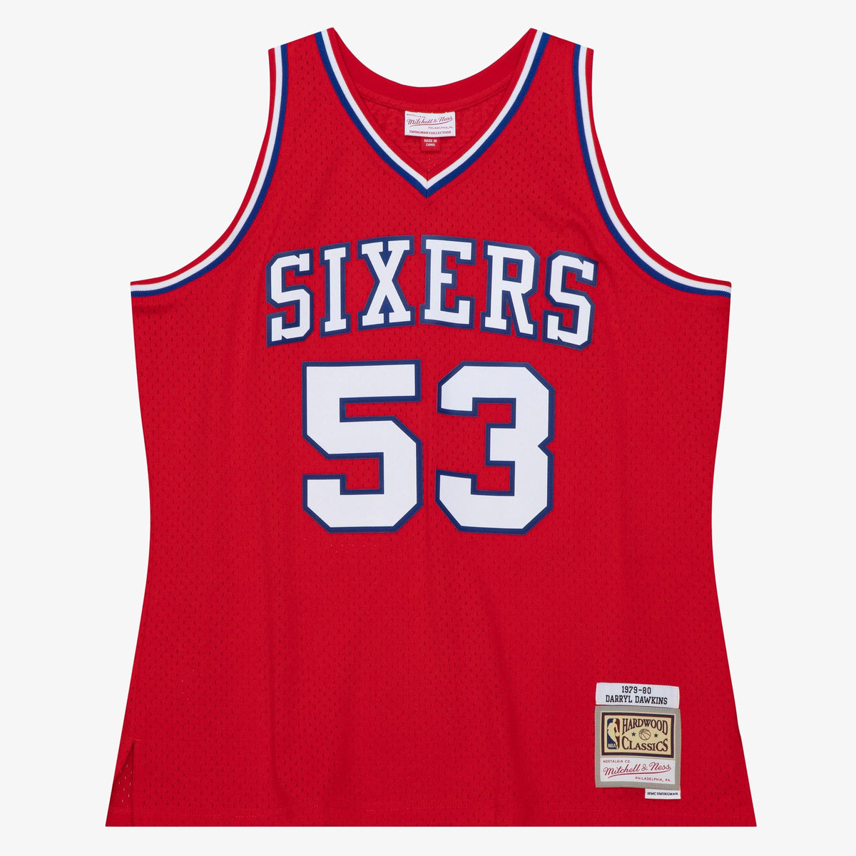 Philadelphia 76ers Darryl Dawkins Mitchell & Ness 1979 Dark Authentic Jersey - University Red