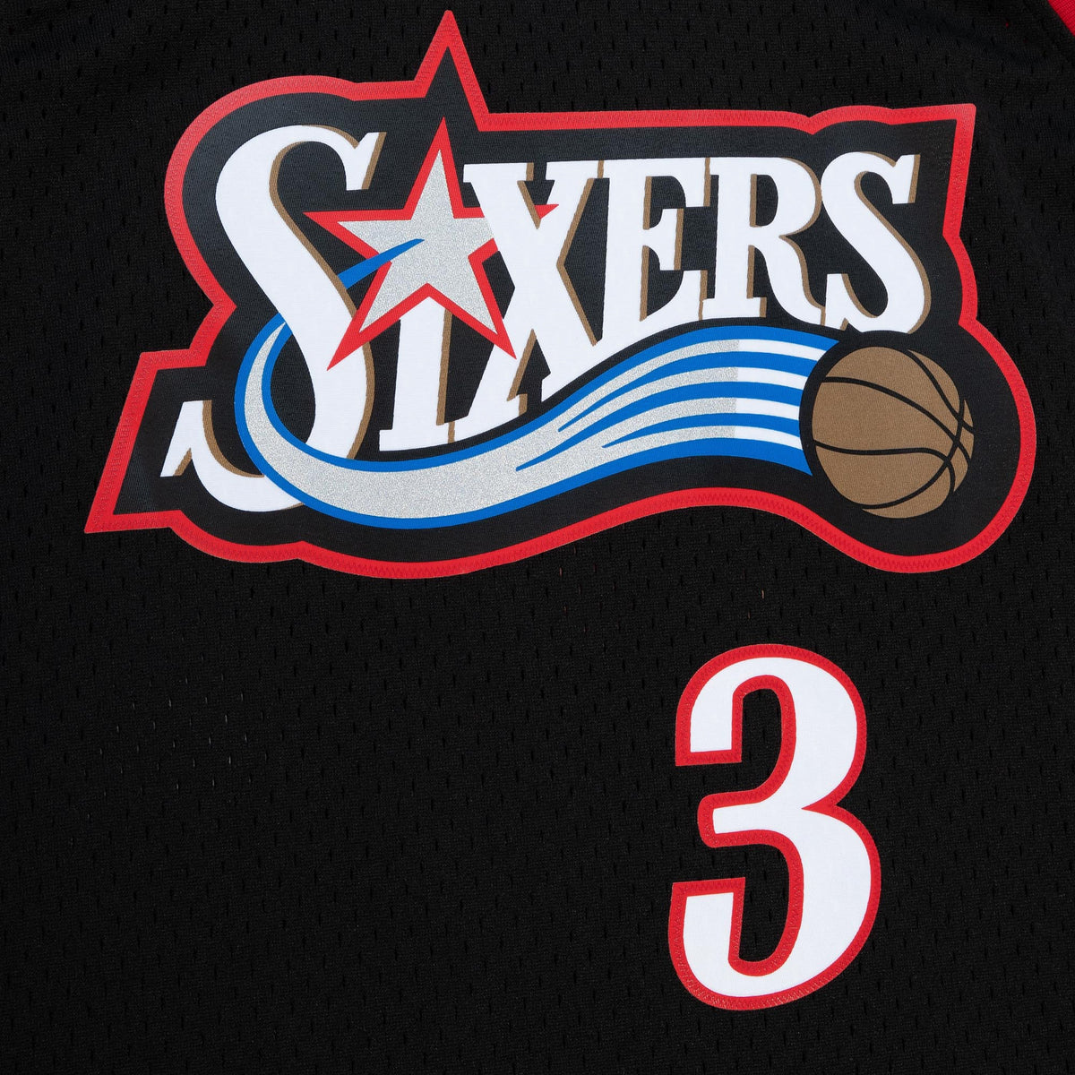 Philadelphia 76ers Allen Iverson Mitchell & Ness 2006 Alternate Spain Authentic Jersey - Black