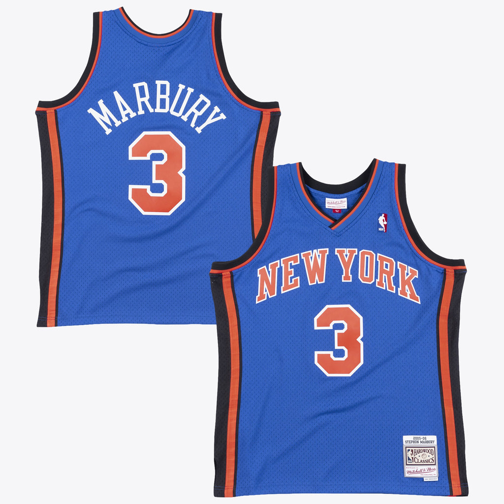 New York Knicks Stephon Marbury Mitchell & Ness 2006 Swingman Authentic Jersey - Royal Blue