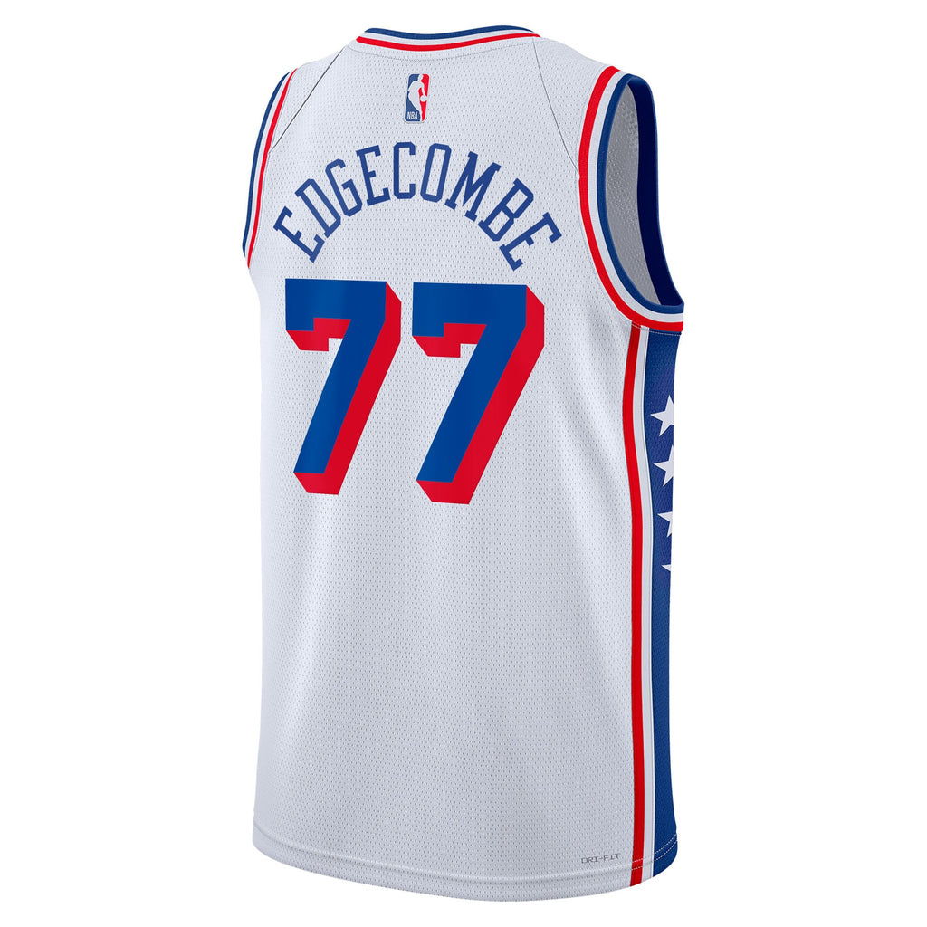 Philadelphia 76ers VJ Edgecombe Nike Association Swingman Jersey - White - Unisex
