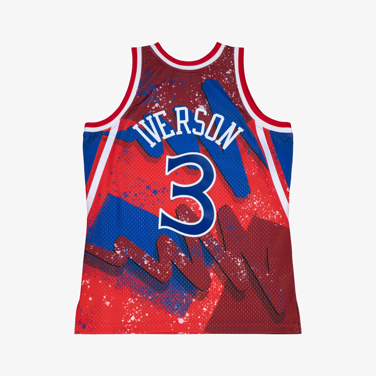 Philadelphia 76ers Allen Iverson Mitchell & Ness 1996 Hyper Hoops Swingman Jersey - Scarlet