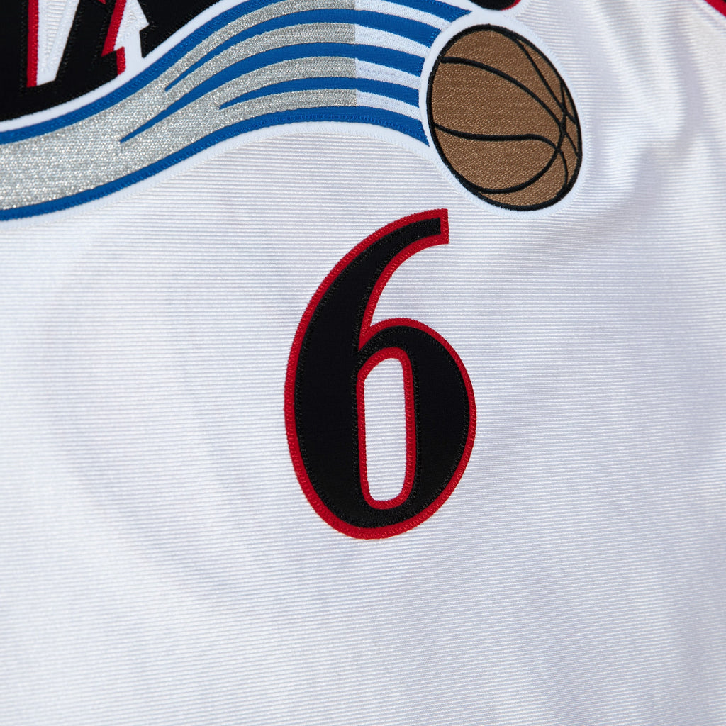 Philadelphia 76ers Allen Iverson Mitchell & Ness 2002 All-Star East Authentic Jersey - White