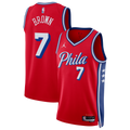 Philadelphia 76ers Jaylen Brown Jordan Statement Swingman Jersey - Red - Unisex