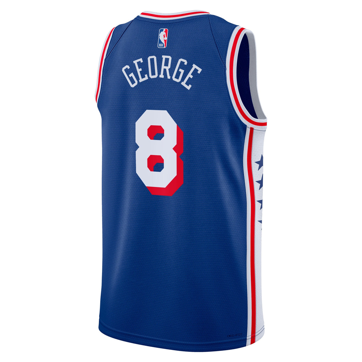 Philadelphia 76ers Paul George Nike Icon Swingman Jersey - Royal - Unisex