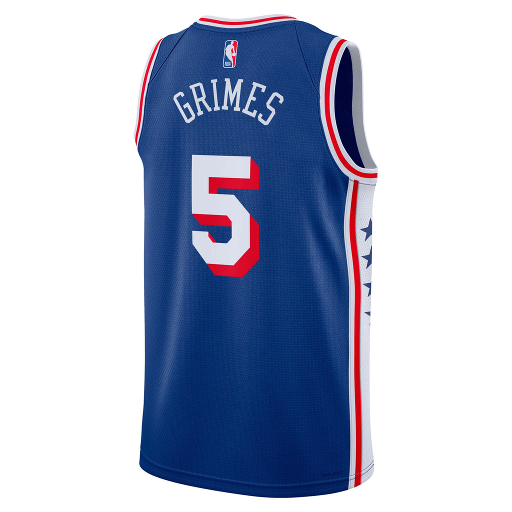 Philadelphia 76ers Quentin Grimes Nike Icon Swingman Jersey - Royal - Unisex