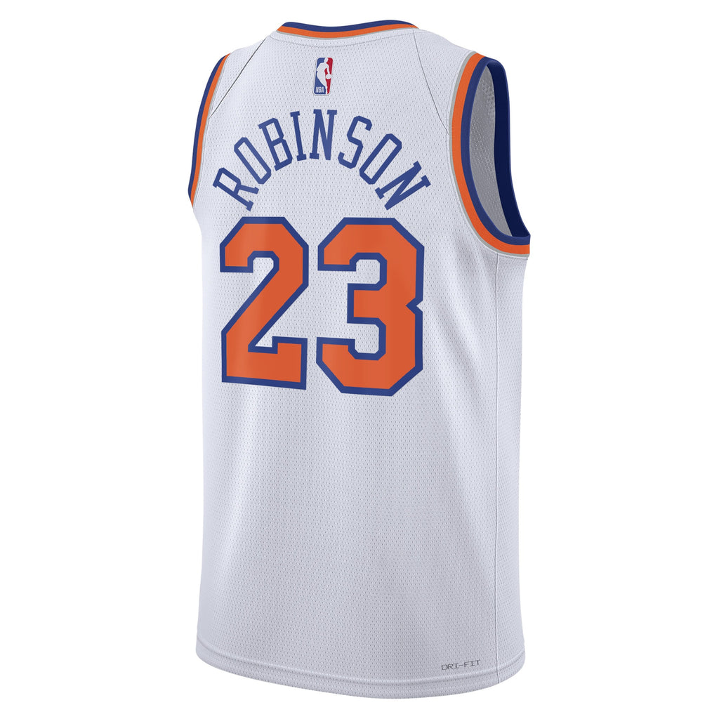 New York Knicks Mitchell Robinson Nike Association Swingman Jersey - White - Unisex
