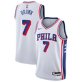 Philadelphia 76ers Jaylen Brown Nike Association Swingman Jersey - White - Youth