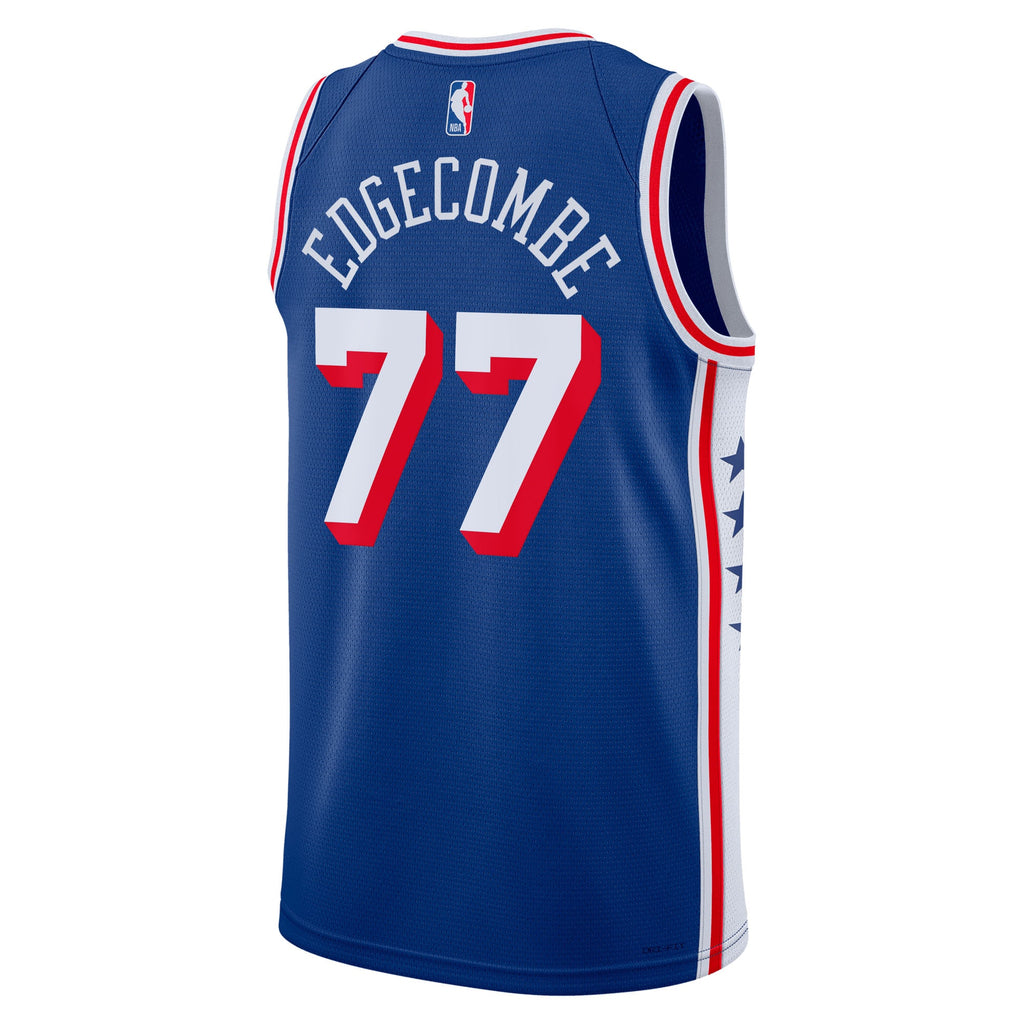 Philadelphia 76ers VJ Edgecombe Nike Icon Swingman Jersey - Royal - Youth