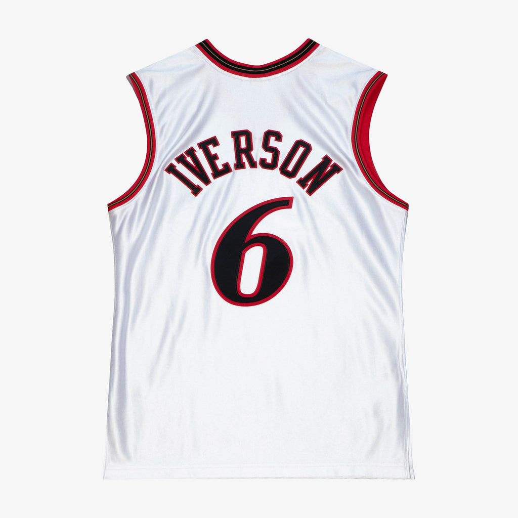 Philadelphia 76ers Allen Iverson Mitchell & Ness 2002 All-Star East Authentic Jersey - White