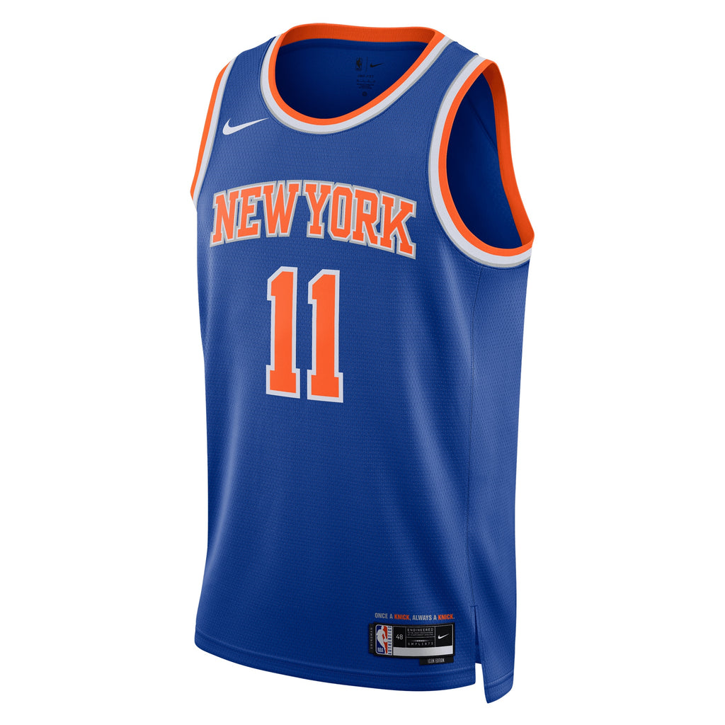 New York Knicks Jalen Brunson Nike Replica Icon Swingman Jersey - Unisex