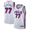 Philadelphia 76ers VJ Edgecombe Nike Association Swingman Jersey - White - Youth