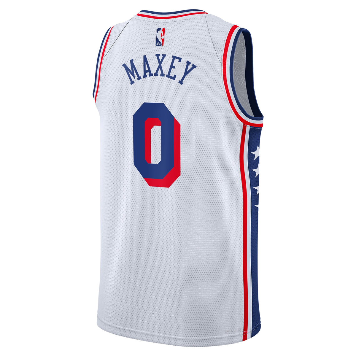 Philadelphia 76ers Tyrese Maxey Nike Association Swingman Jersey - White - Youth
