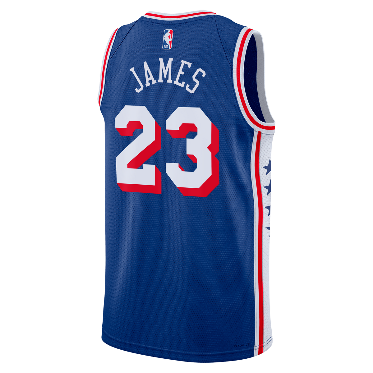 Philadelphia 76ers LeBron James Nike Icon Swingman Jersey - Royal - Unisex