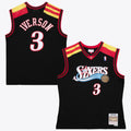 Philadelphia 76ers Allen Iverson Mitchell & Ness 2006 Alternate Spain Authentic Jersey - Black