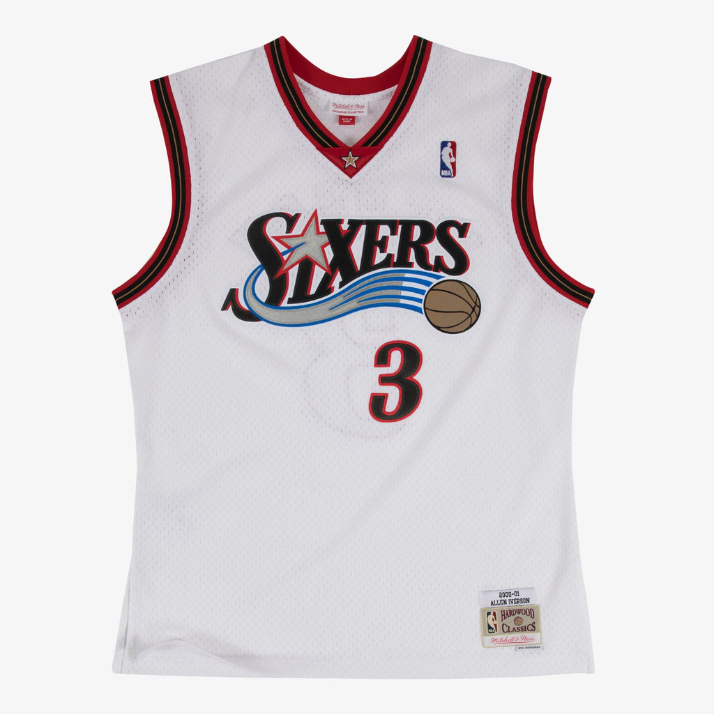 Philadelphia 76ers Allen Iverson Mitchell & Ness 2000-01 Home Swingman Jersey