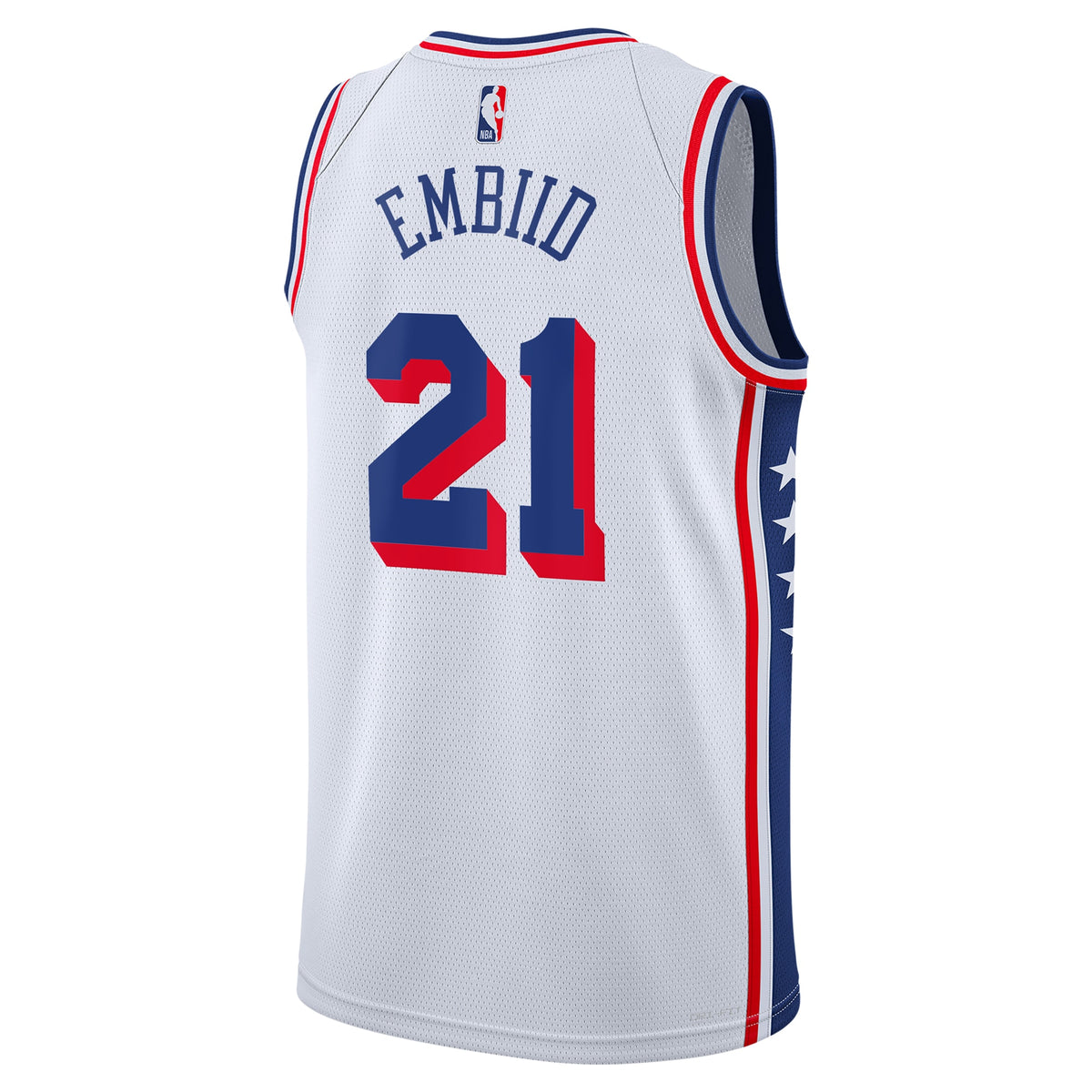 Philadelphia 76ers Joel Embiid Nike Association Swingman Jersey - White - Youth