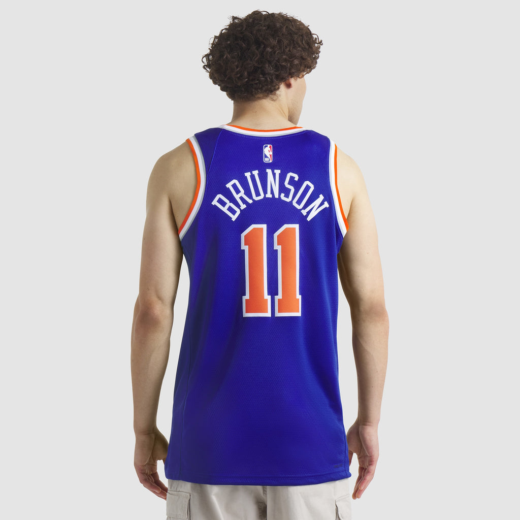 New York Knicks Jalen Brunson Nike Replica Icon Swingman Jersey - Unisex