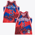 Philadelphia 76ers Allen Iverson Mitchell & Ness 1996 Hyper Hoops Swingman Jersey - Scarlet