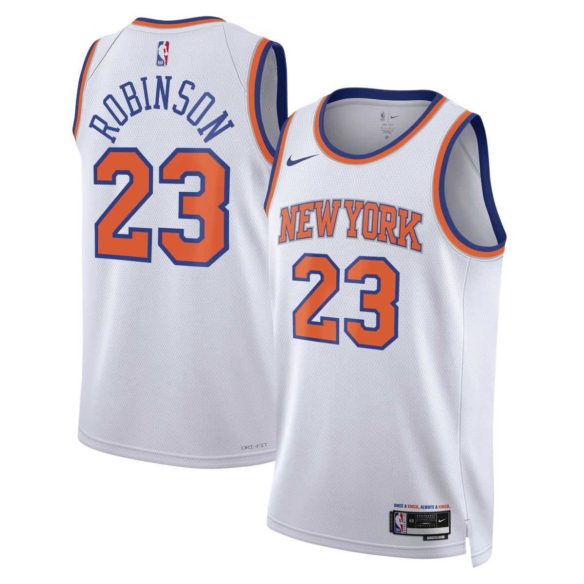 New York Knicks Mitchell Robinson Nike Association Swingman Jersey - White - Unisex