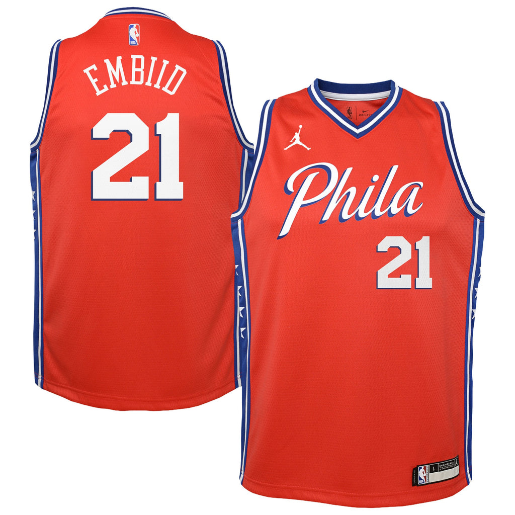 Philadelphia 76ers Joel Embiid Statement Swingman Jersey - Youth