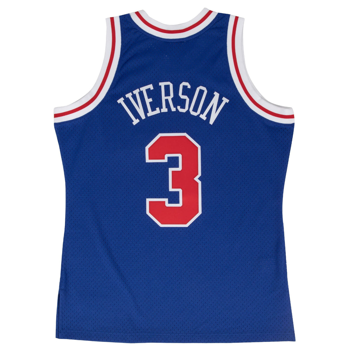 Philadelphia 76ers Allen Iverson Mitchell & Ness 1997 Hardwood Classics Alternate Swingman Jersey - Blue - Men's