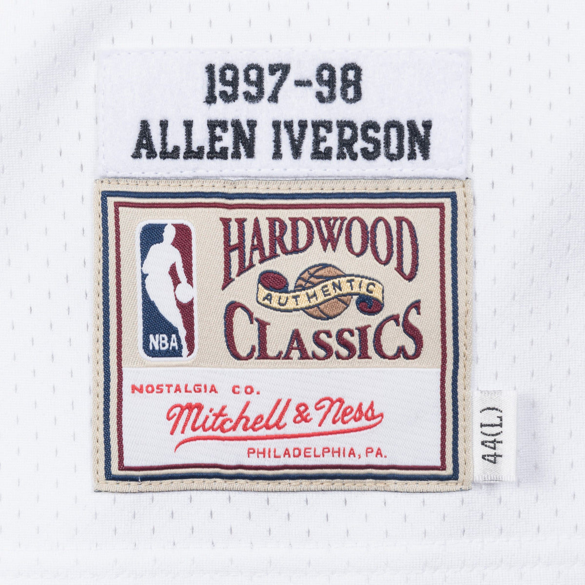 Philadelphia 76ers Allen Iverson Mitchell & Ness 1997 Authentic Jersey - White