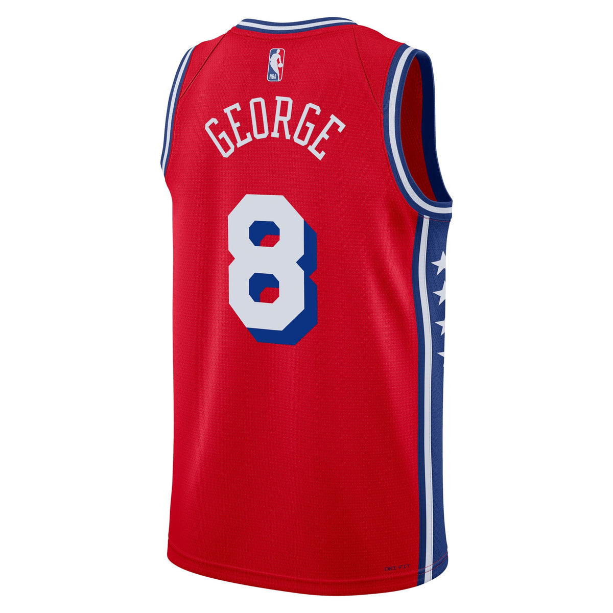 Philadelphia 76ers Paul George Jordan Statement Swingman Jersey - Red - Unisex
