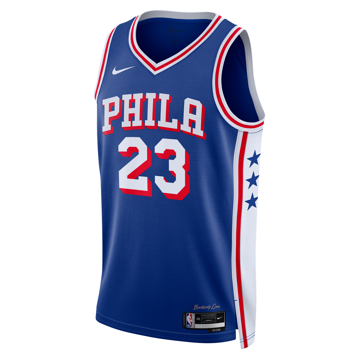 Philadelphia 76ers LeBron James Nike Icon Swingman Jersey - Royal - Youth