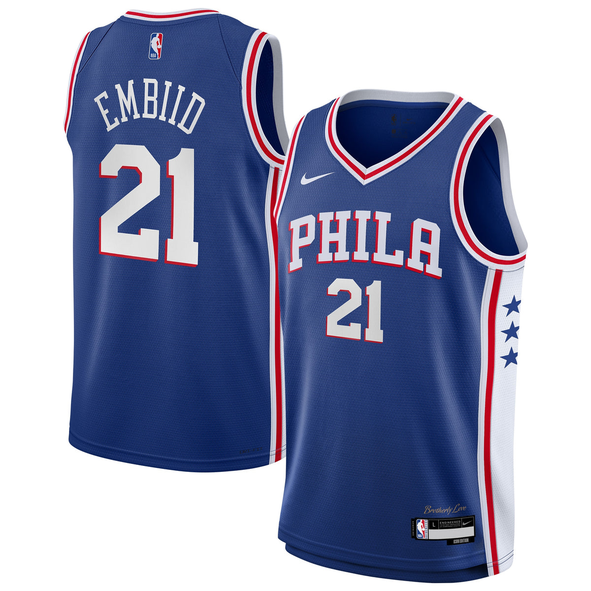 Philadelphia 76ers Joel Embiid Icon Swingman Jersey - Youth