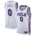 Philadelphia 76ers Tyrese Maxey Nike Association Swingman Jersey - White - Unisex
